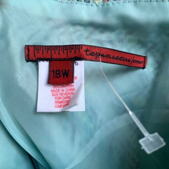 Tapemeasure Vintage Y2K Blue PInk Tweed Pastel Skirt Bow Detail Slit w Slip - 18 - Picture 10 of 16